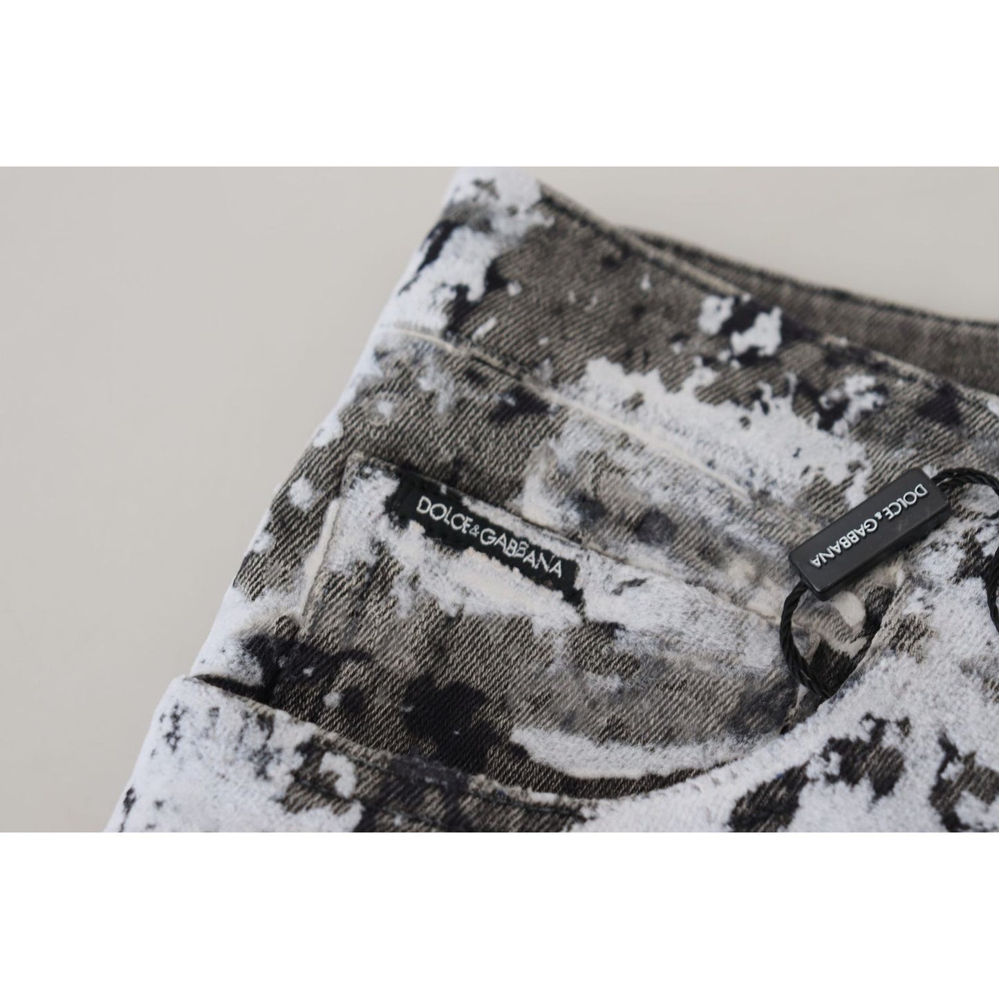 Dolce & Gabbana Multicolor Cotton Tie Dye Skinny Denim Jeans Dolce & Gabbana