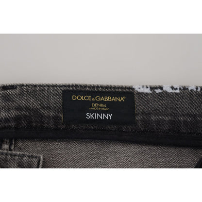 Dolce & Gabbana Multicolor Cotton Tie Dye Skinny Denim Jeans Dolce & Gabbana