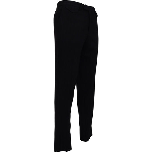 BENCIVENGA Black Cotton Straight Fit Men Formal Pants PAN71343 - 48