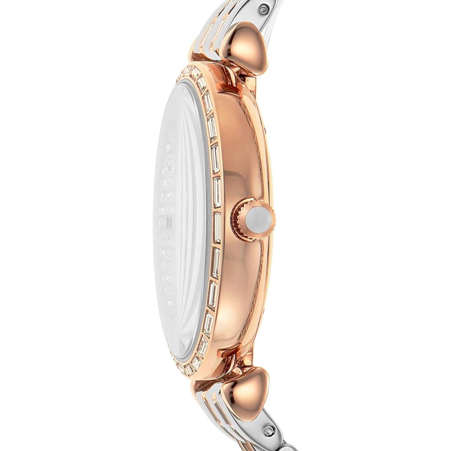 Emporio Armani Elegant Two-Tone Crystal Pave Watch