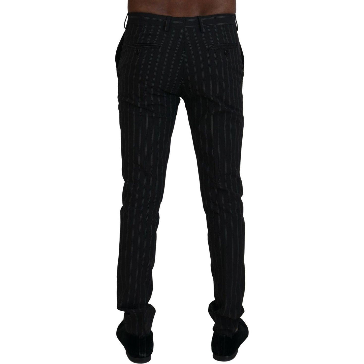 BENCIVENGA Black Stripes Viscose Dress Pants PAN74052 - 46