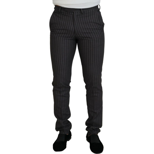 BENCIVENGA Brown Stripes Slim Fit Men Pants PAN74057 - 54