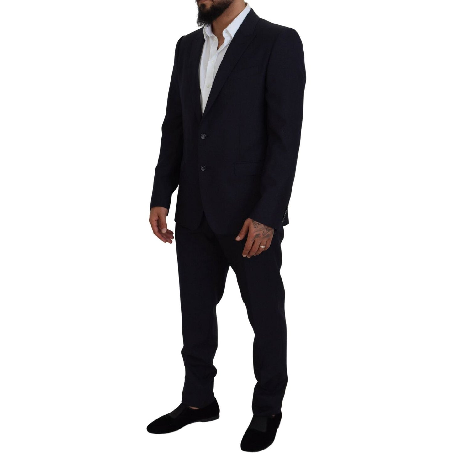 Dolce & Gabbana Blue Single Breasted 2 Piece MARTINI Suit