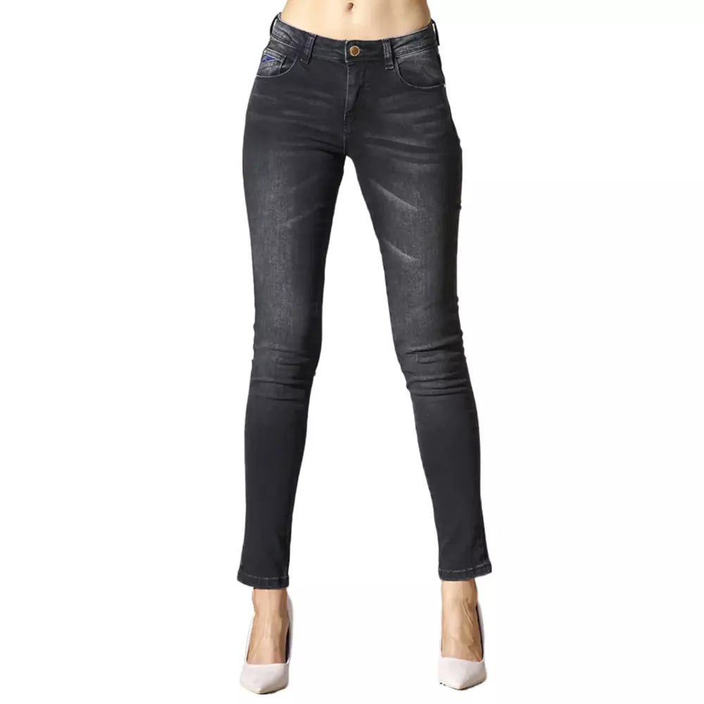 Yes Zee Black Cotton Jeans Denim