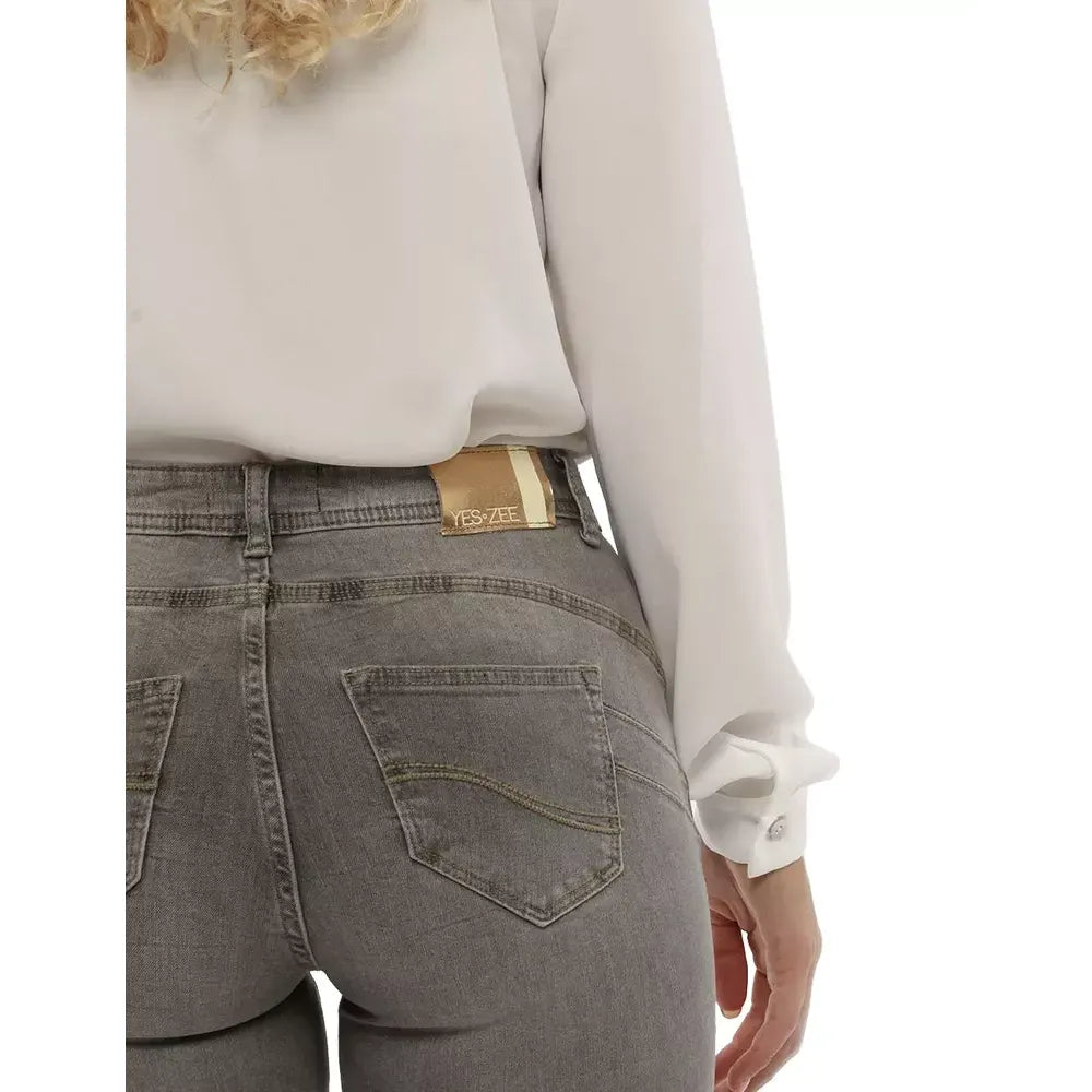 Yes Zee Gray Cotton Jeans Denim