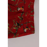 Dolce & Gabbana Red Silk Bird Print Dress Pants SIG60444-6