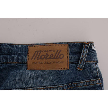 Frankie Morello Blue Wash Torn Dunfermile Slim Fit Jeans