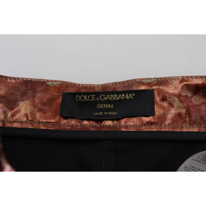 Dolce & Gabbana Metallic Bronze High Waist Skinny Jeans