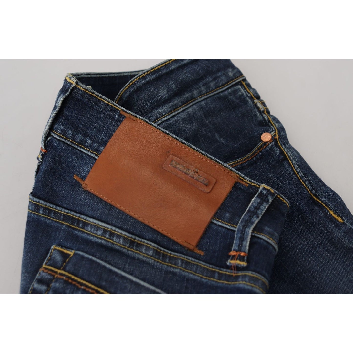 Acht Blue Cotton Low Waist Skinny Women Casual Jeans PAN74074- 26