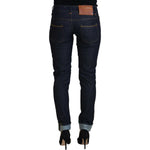 Acht Blue Cotton Low Waist Slim Fit Women Casual Jeans PAN74091- 26
