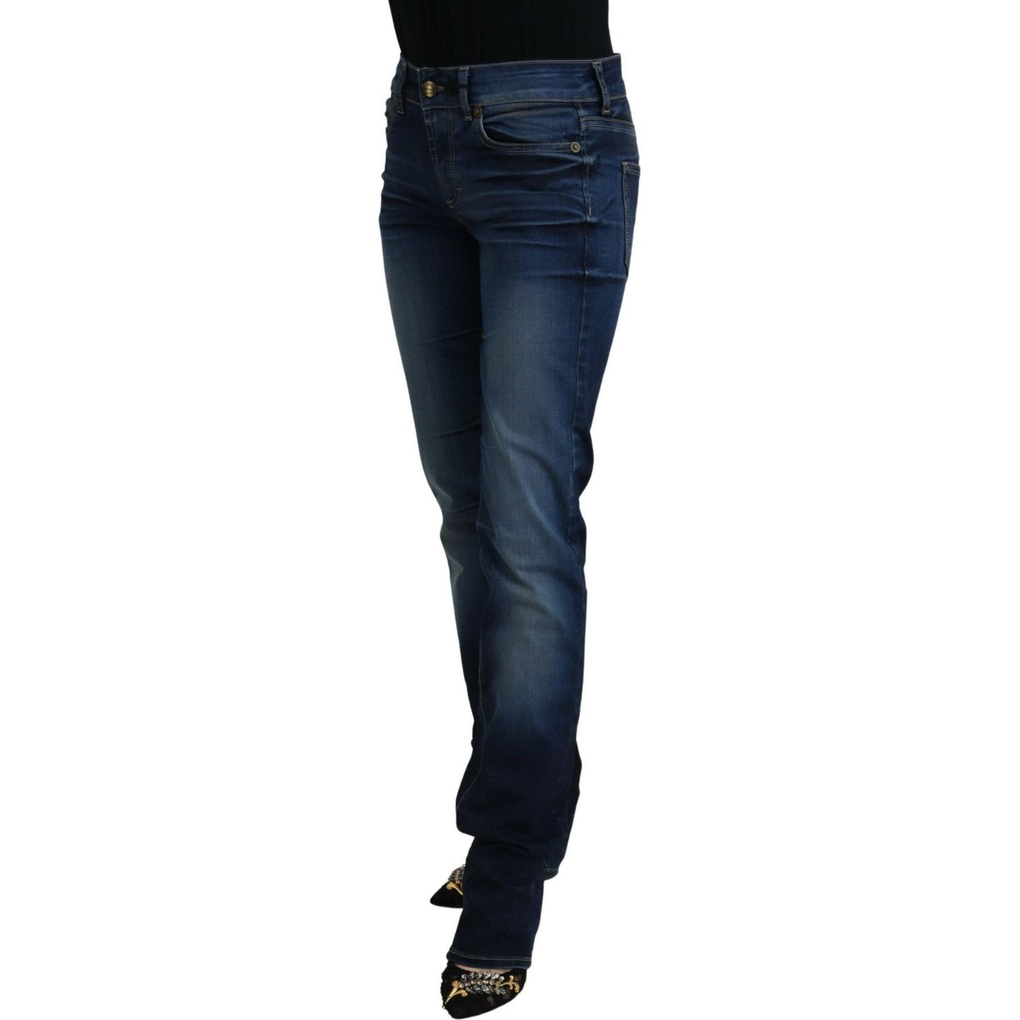 Just Cavalli Blue Cotton Women Casual Denim Jeans