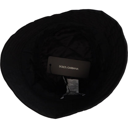 Dolce & Gabbana Black Nylon Women Bucket Cap Hat