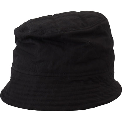 Dolce & Gabbana Black Nylon Women Bucket Cap Hat