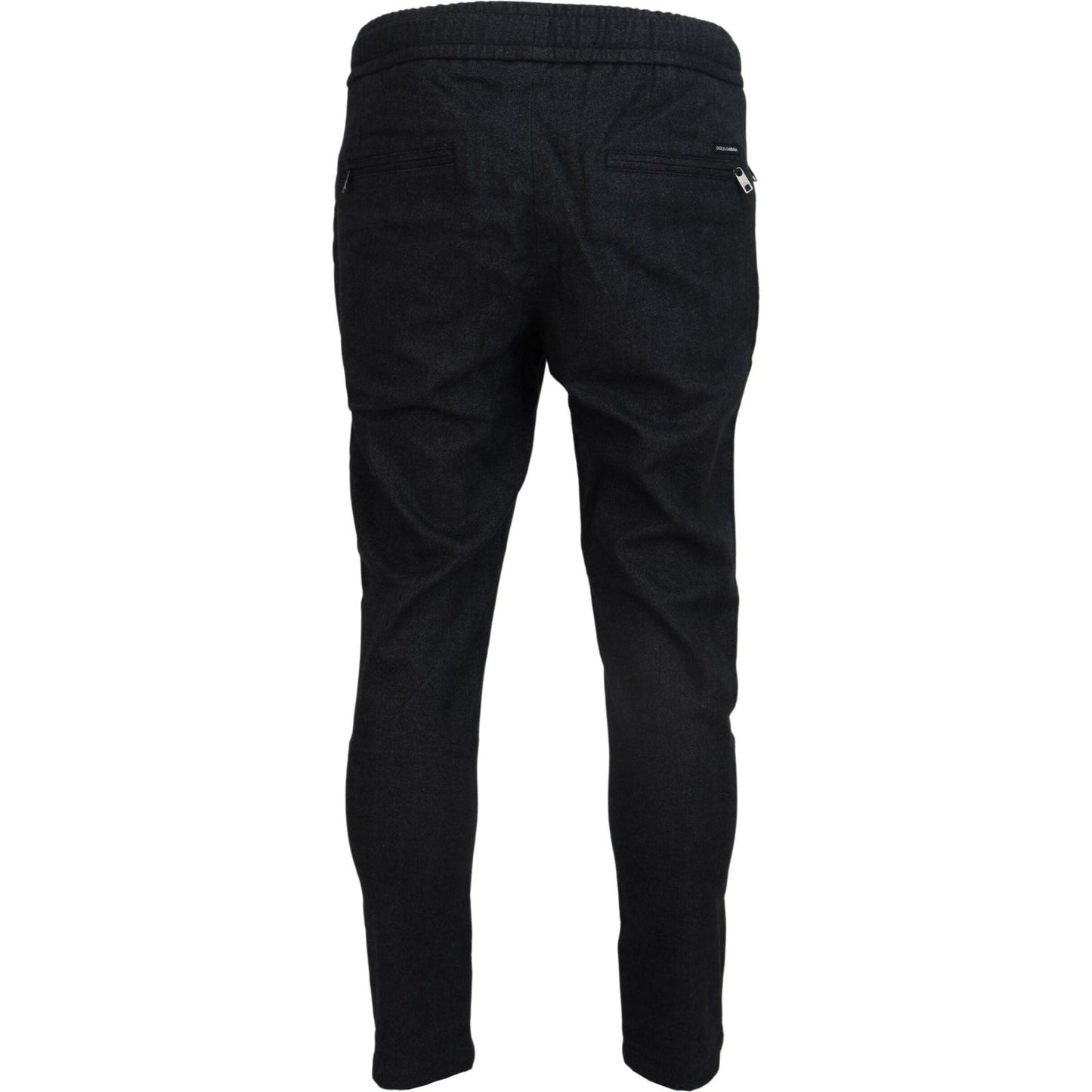Dolce & Gabbana Gray Cotton Jogger Men Pants PAN74564-46
