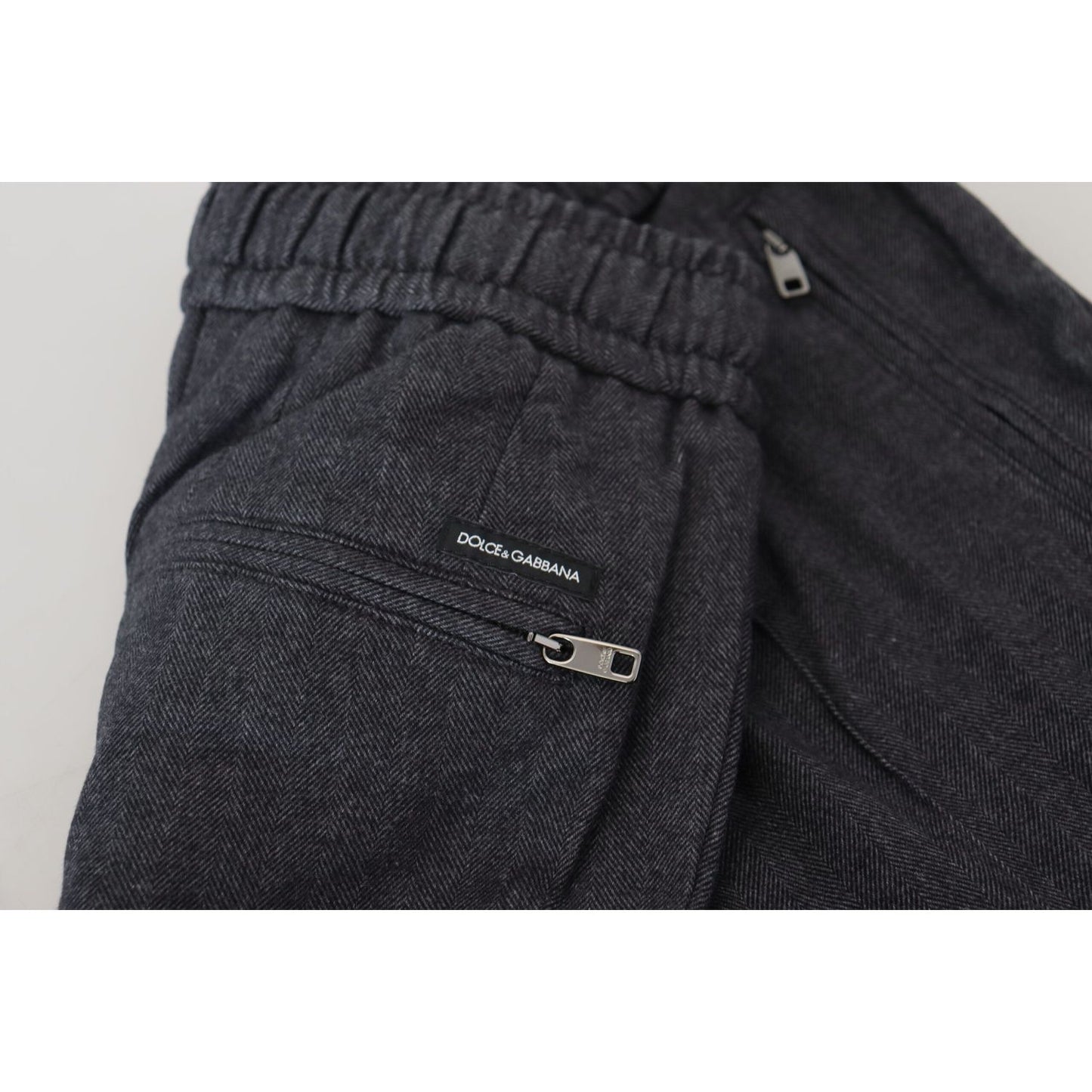 Dolce & Gabbana Gray Cotton Jogger Men Pants PAN74564-46