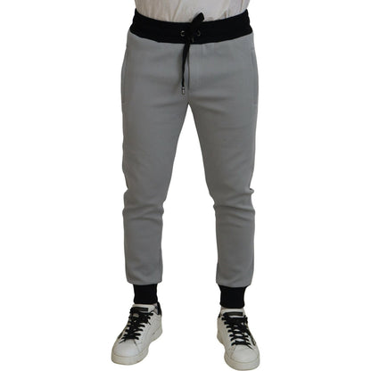 Dolce & Gabbana Gray Polyester Sweatpants Jogger Pants Dolce & Gabbana