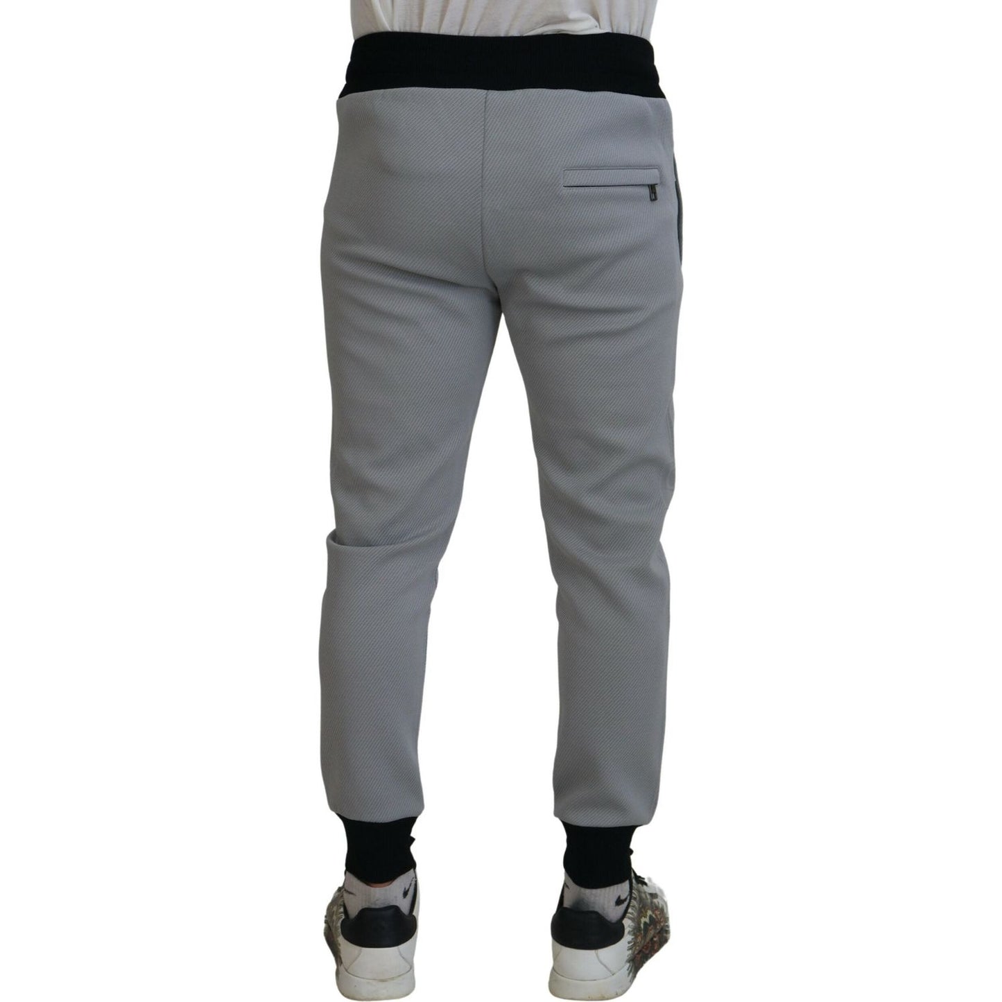 Dolce & Gabbana Gray Polyester Sweatpants Jogger Pants Dolce & Gabbana