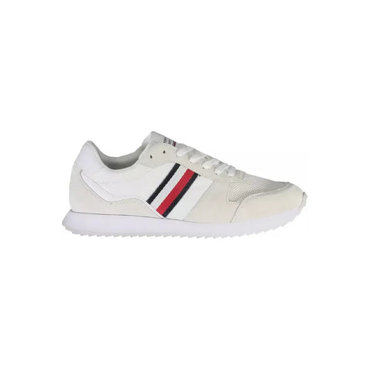 Tommy Hilfiger Eco-Conscious White Sneakers With Logo Accent TO-22780-45-FBB-159