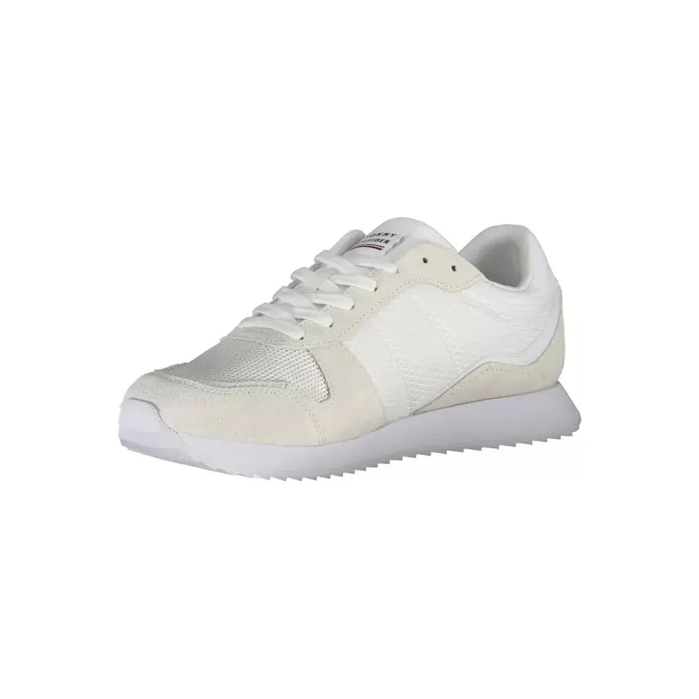 Tommy Hilfiger Eco-Conscious White Sneakers With Logo Accent TO-22780-45-FBB-159