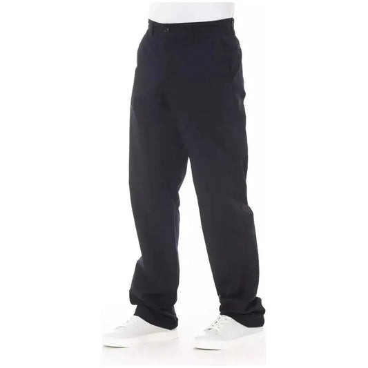 Alpha Studio Blue Cotton Men's Pant AL-23569-IT46 | S