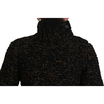 Dolce & Gabbana Brown Fatto A Mano Turtleneck Pullover Sweater Dolce & Gabbana