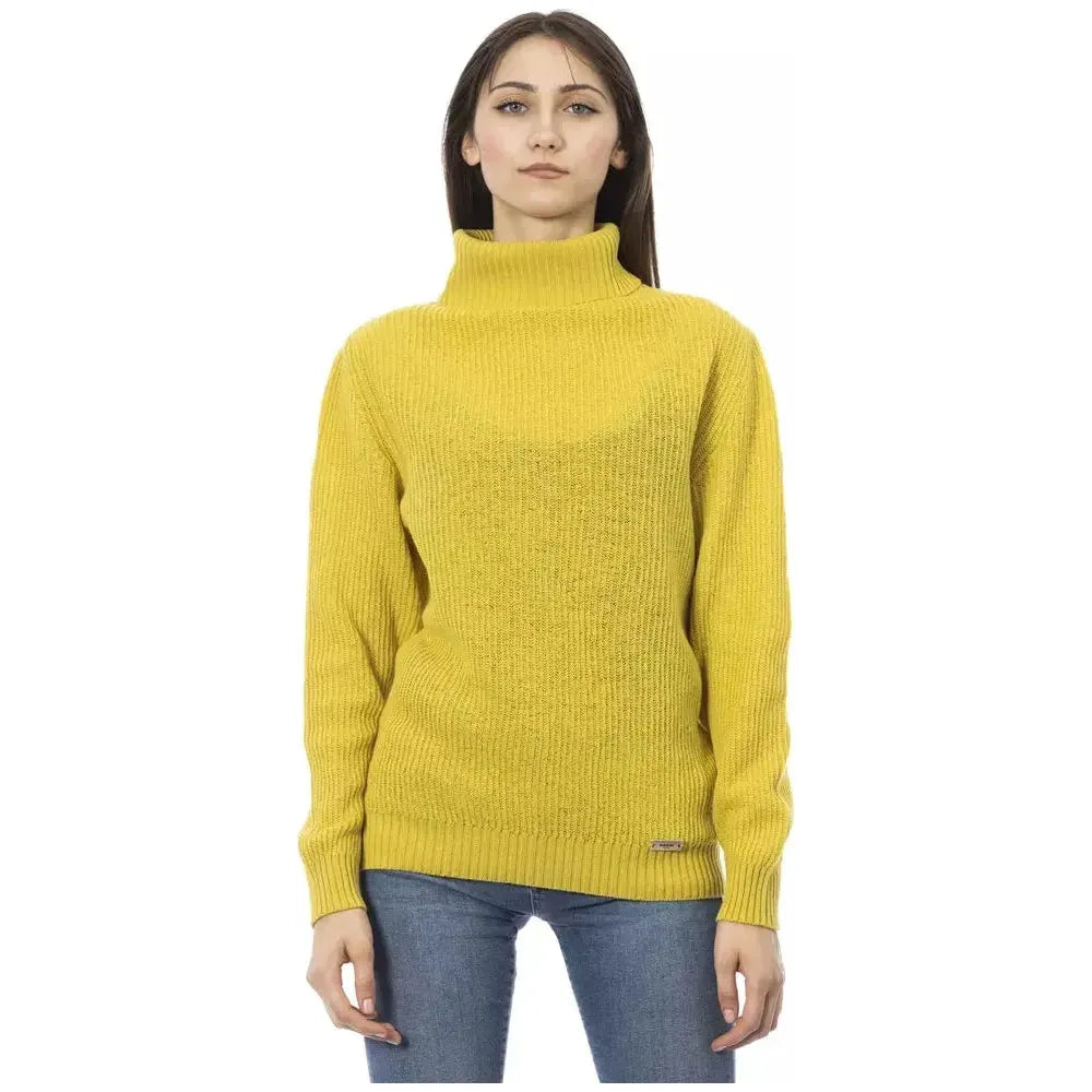 Baldinini Trend Yellow Wool Sweater