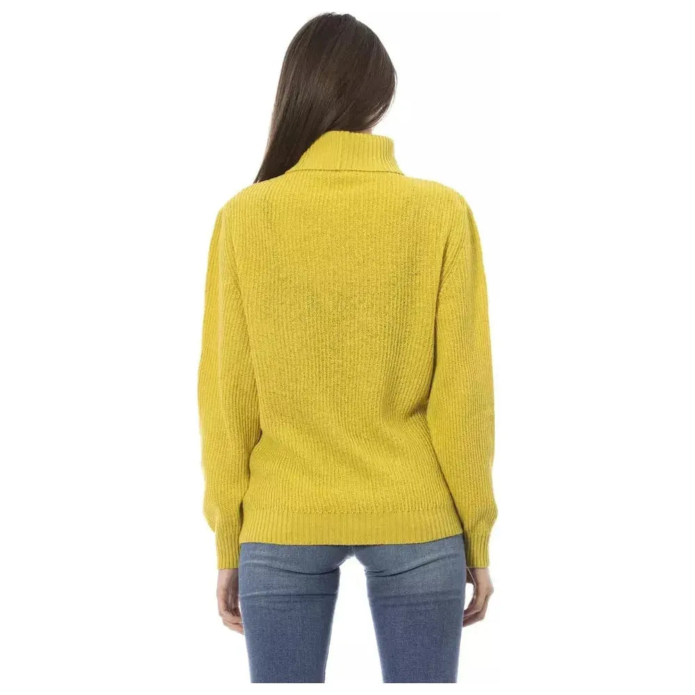 Baldinini Trend Yellow Wool Sweater