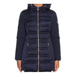 Yes Zee Blue Polyester Women's Jacket YE-11208-XS