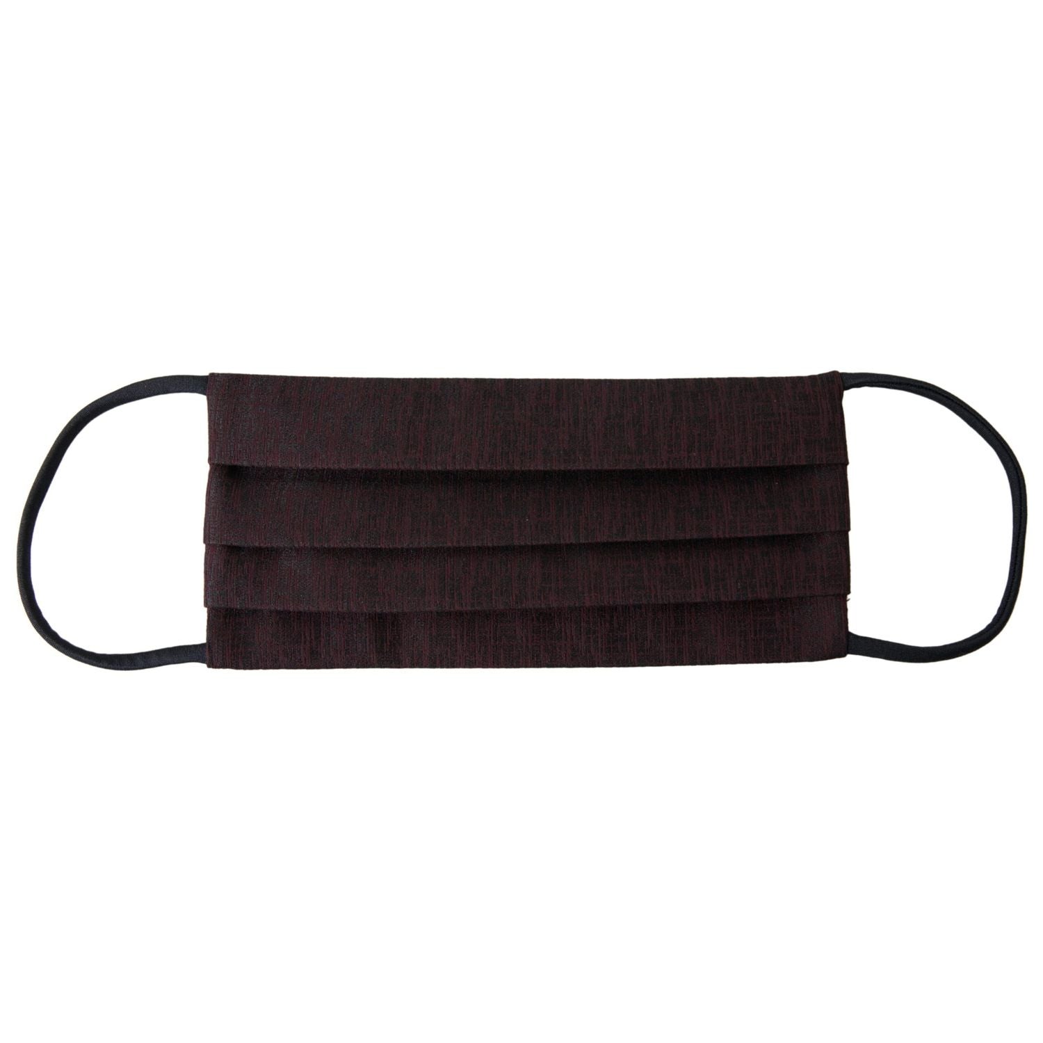 Dolce & Gabbana Maroon Pleated Elastic Ear Strap Face Mask