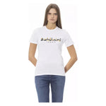 Baldinini Trend White Cotton Women T-Shirt BA-23906-XS
