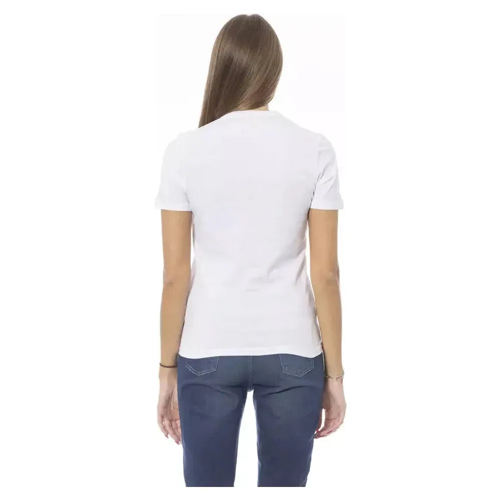 Baldinini Trend White Cotton T-Shirt