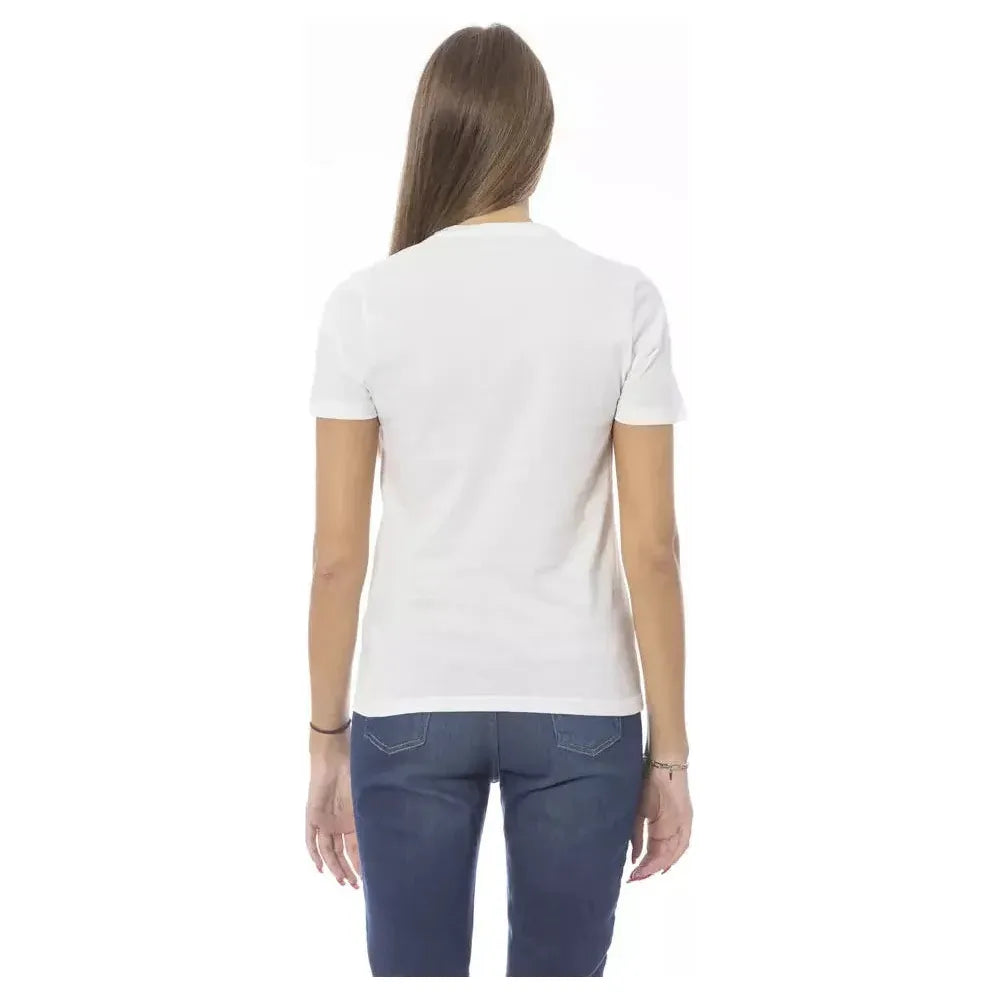 Baldinini Trend White Cotton T-Shirt