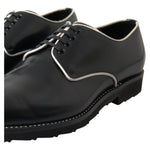 Dolce & Gabbana Black White Leather Formal Shoes MV5113-44.5