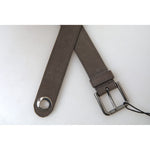 Dolce & Gabbana Brown Leather Metal Buckle Men Cintura Belt BEL9017-90
