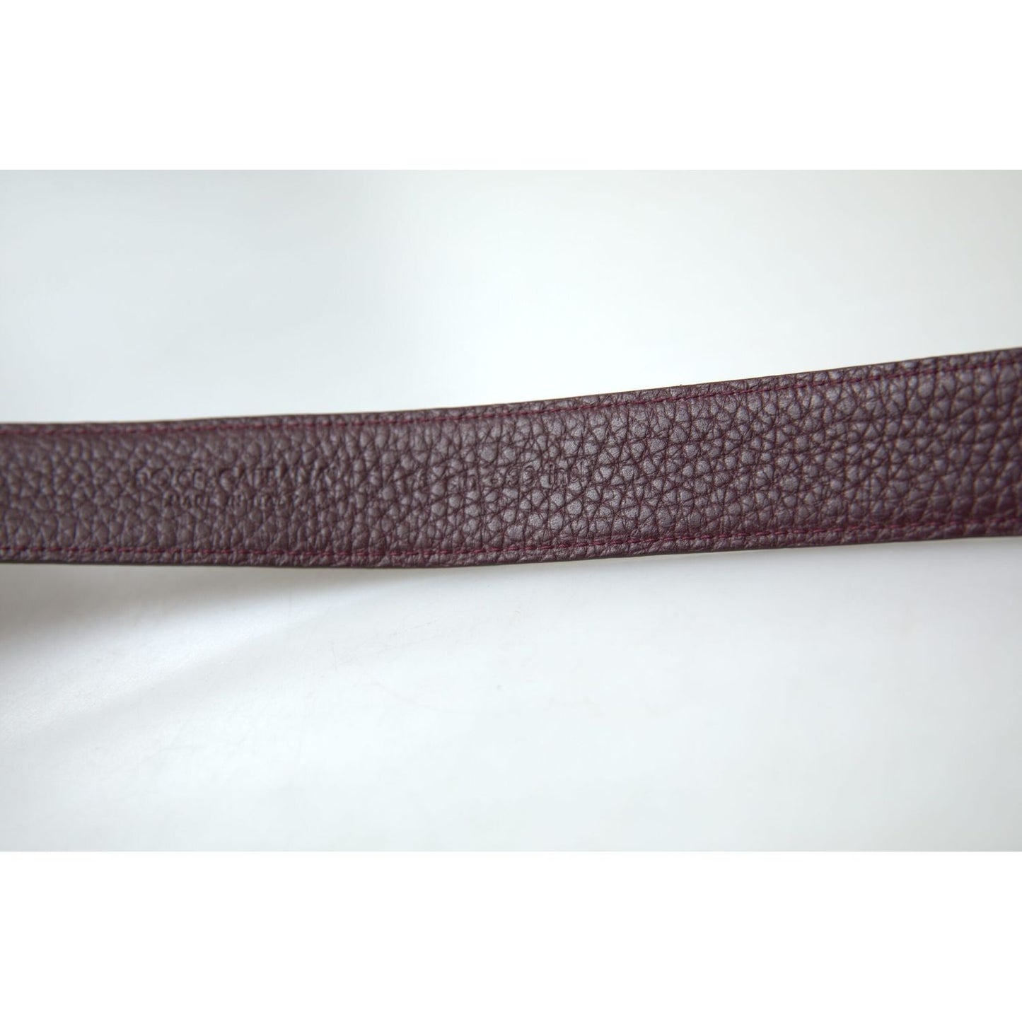 Dolce & Gabbana Brown Leather Metal Buckle Men Cintura Belt