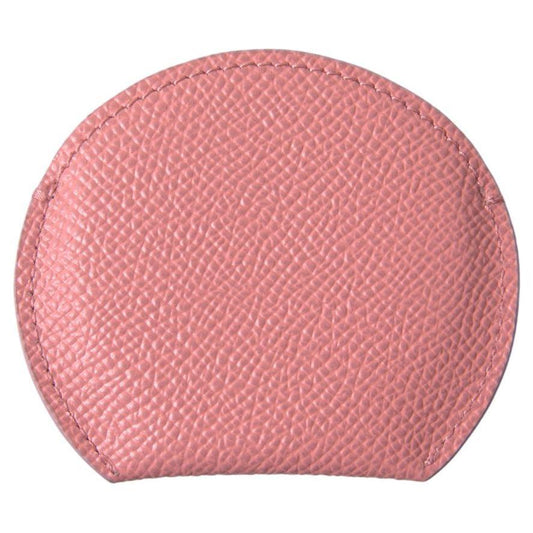 Dolce & Gabbana Pink Calfskin Leather Round Mirror Holder smy101199