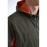 Dolce & Gabbana Green Orange Hooded Cotton Full Zip Jacket