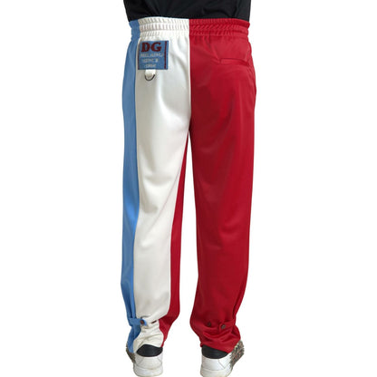 Dolce & Gabbana Multicolor Polyester Men Sweatpants Pants Dolce & Gabbana