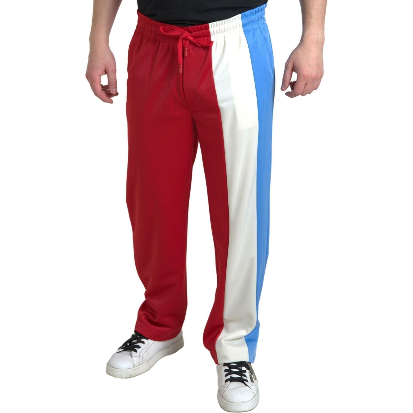 Dolce & Gabbana Multicolor Polyester Men Sweatpants Pants Dolce & Gabbana