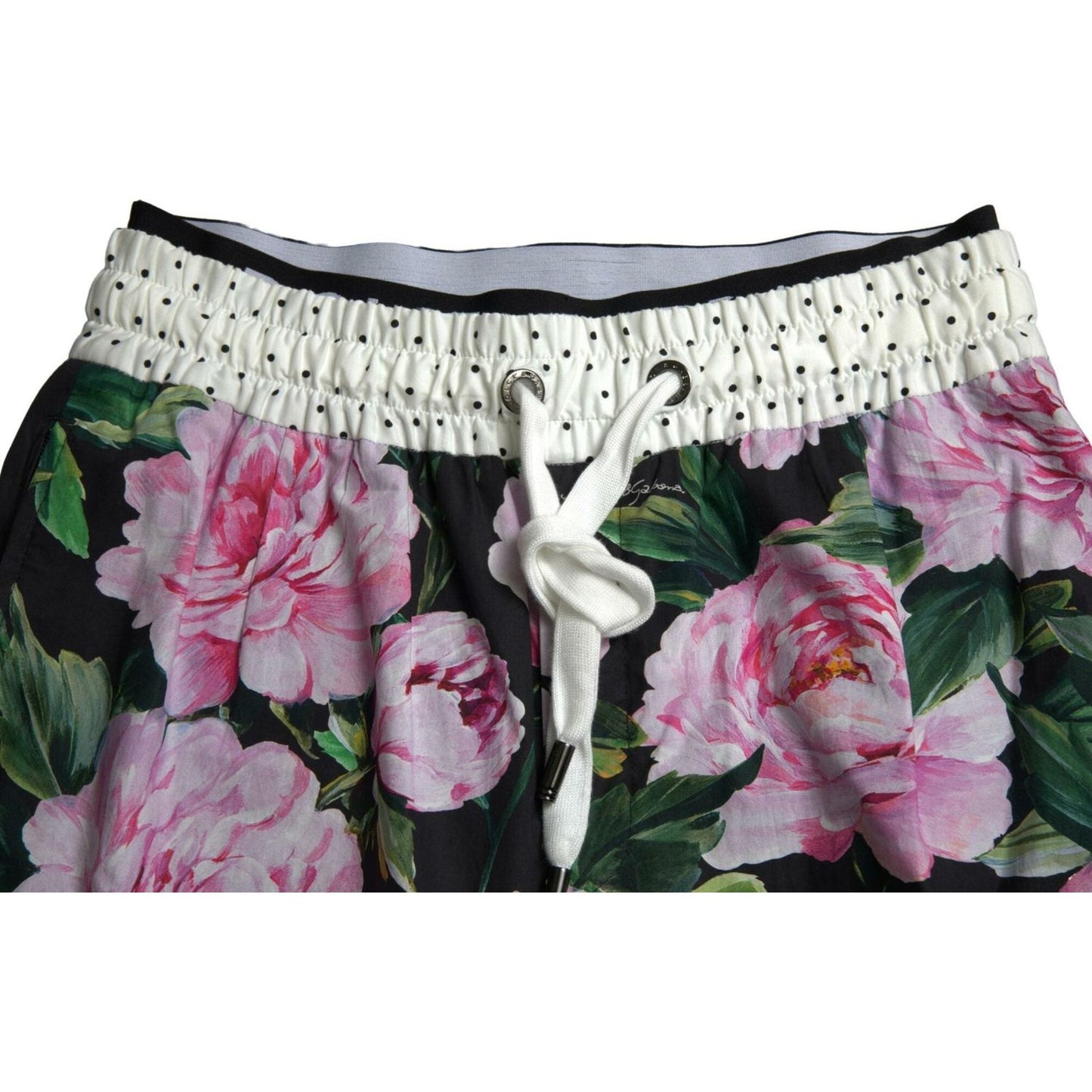 Dolce & Gabbana Multicolor Peony Joggers Cotton Men Pants Dolce & Gabbana