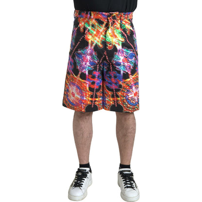 Dolce & Gabbana Multicolor Printed Cotton Men Bermuda Shorts Dolce & Gabbana