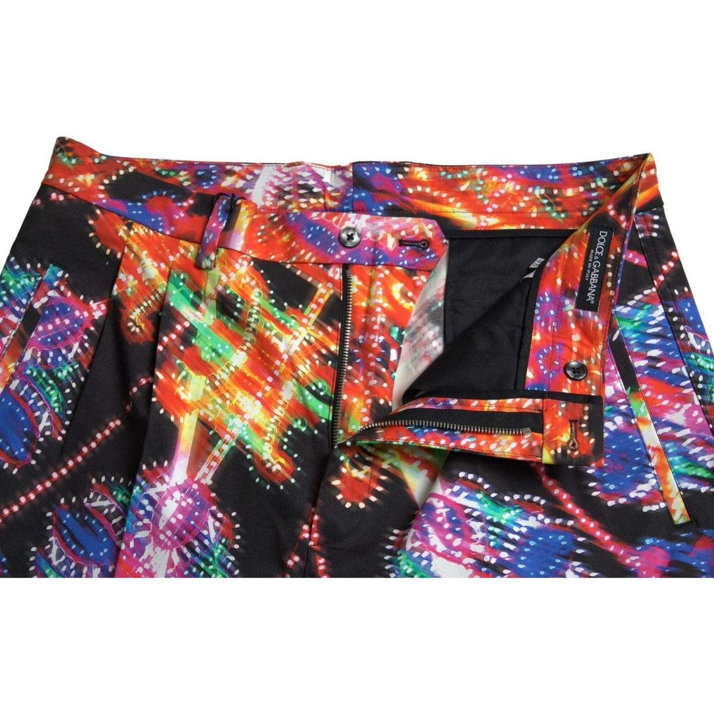 Dolce & Gabbana Multicolor Printed Cotton Men Bermuda Shorts Dolce & Gabbana