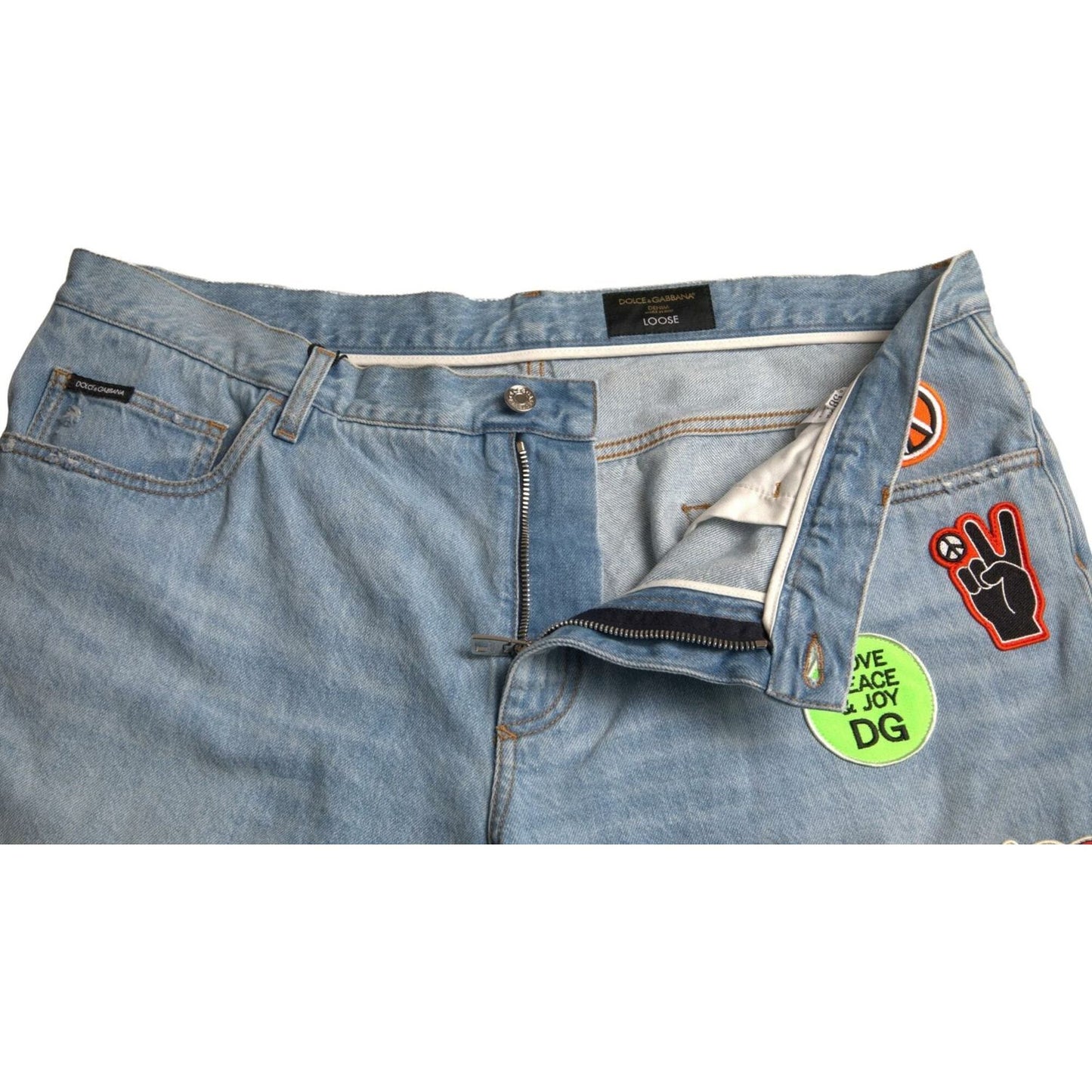 Dolce & Gabbana Light Blue Cotton Men Bermuda Denim Shorts Dolce & Gabbana