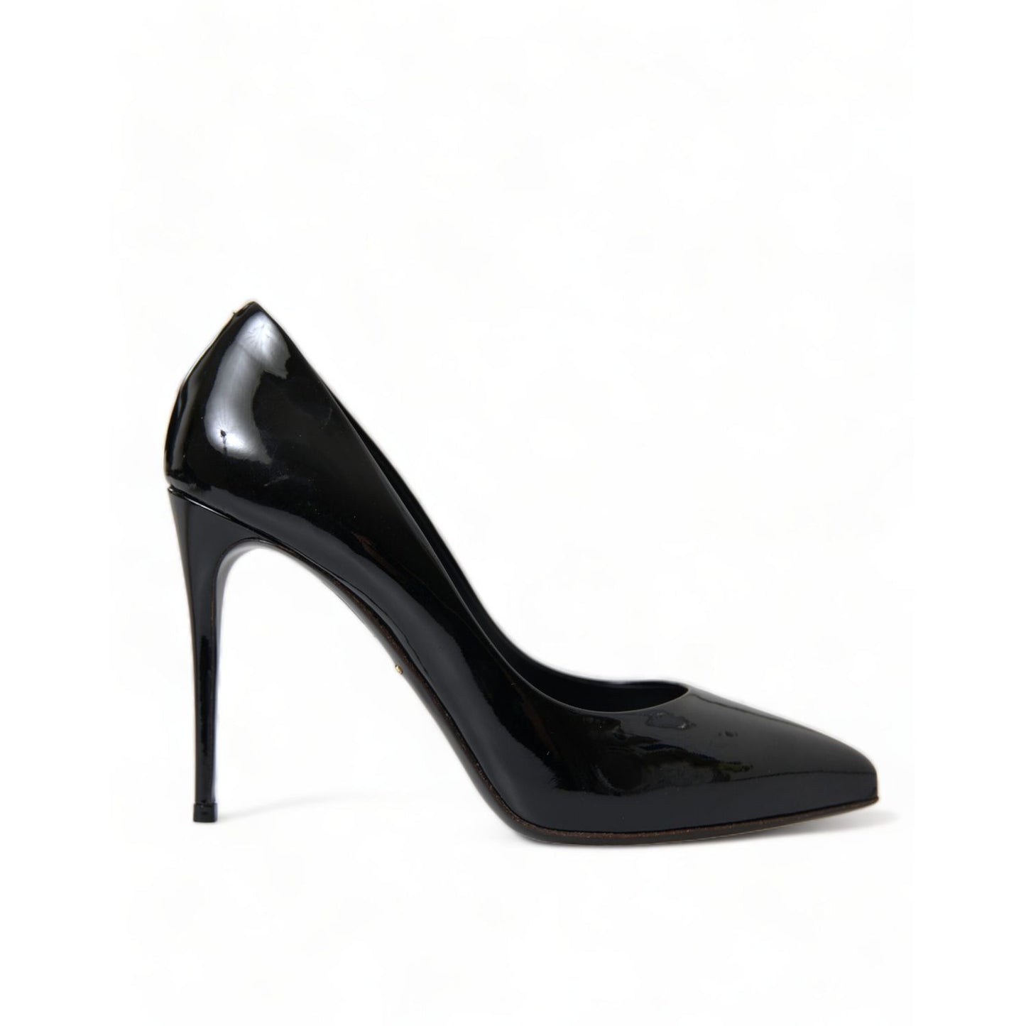 Dolce & Gabbana Black Patent Leather Pumps Heels Shoes