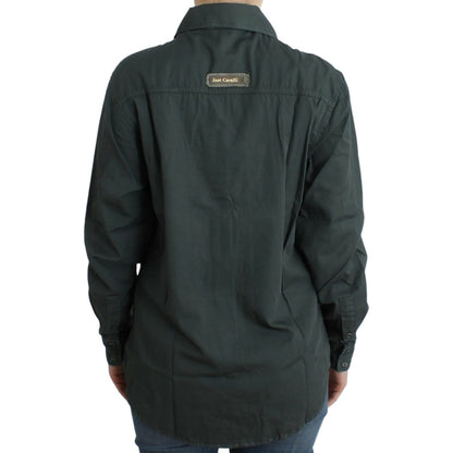 Cavalli Gray button down shirt