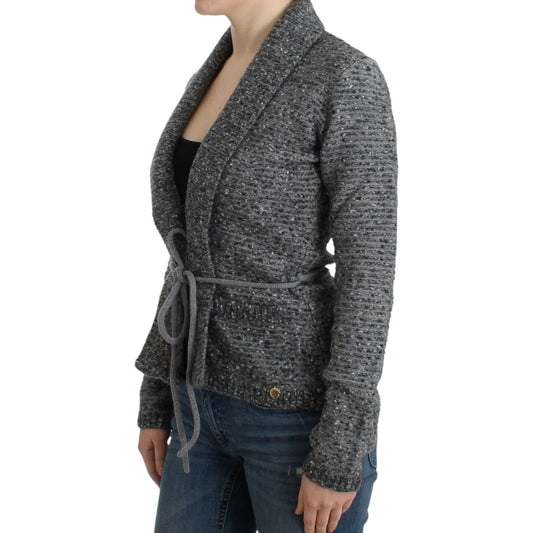 Cavalli Elegant Gray Wool Blend Cardigan SIG12079-1
