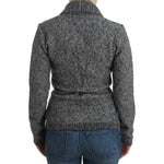 Cavalli Gray wool knitted cardigan SIG12079-1