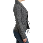 Cavalli Gray wool knitted cardigan SIG12079-1