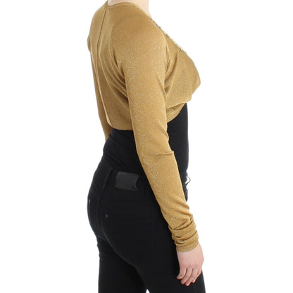 Cavalli Gold embellished gold shrug