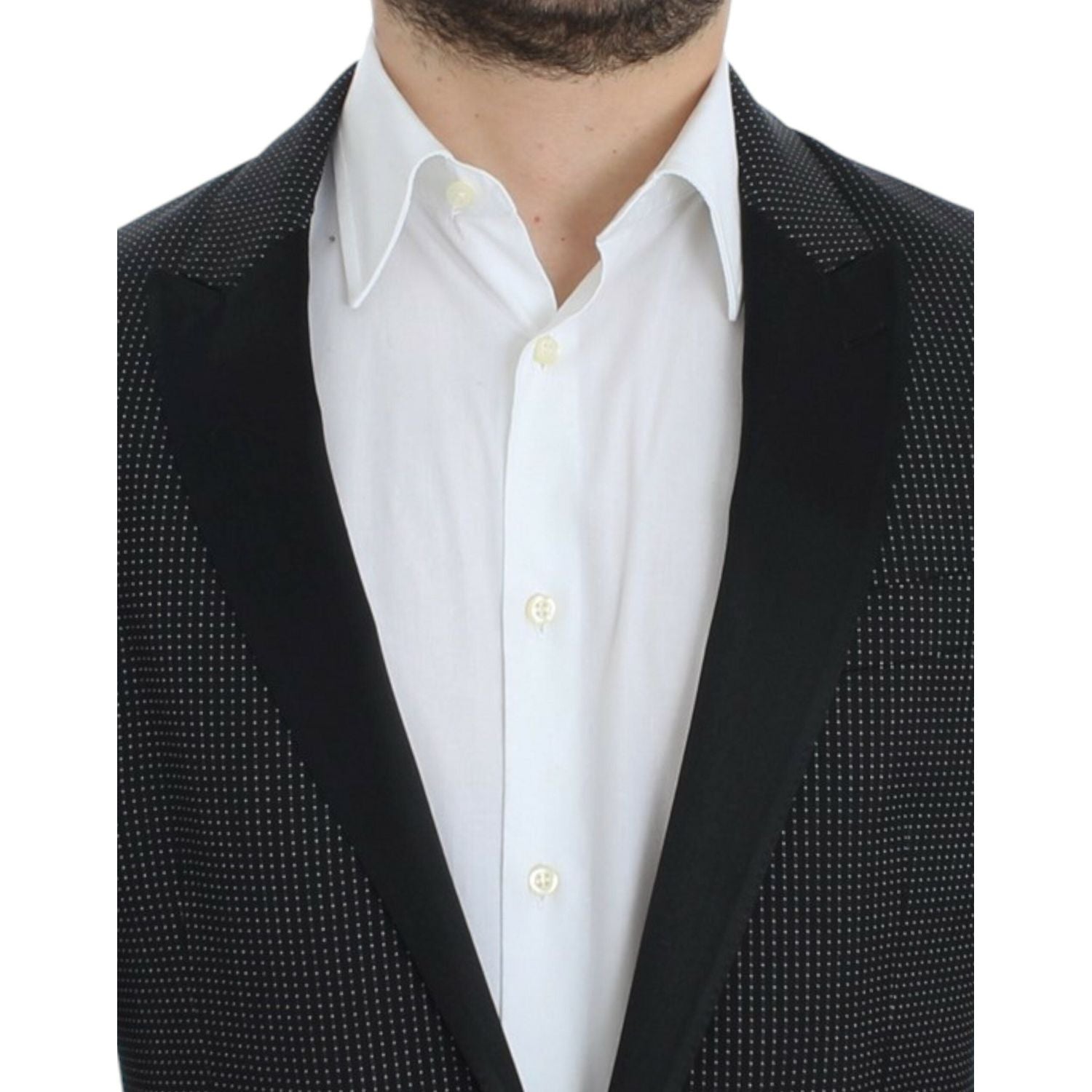Dolce & Gabbana Black wool slim MARTINI blazer